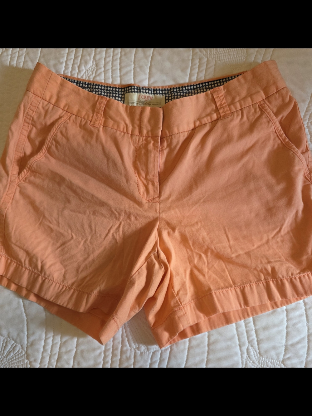 J. Crew Peach Chino Bermuda Shorts